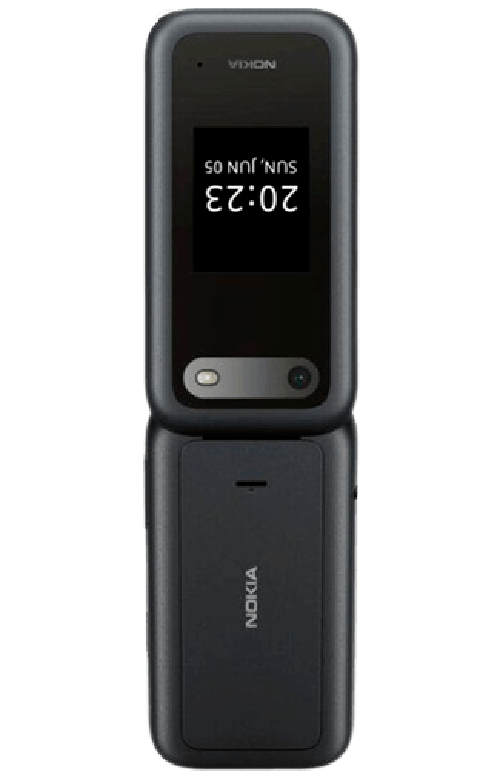 HMD HMD 2660 Flip Zwart - 4G Klaptelefoon met Dubbel Scherm