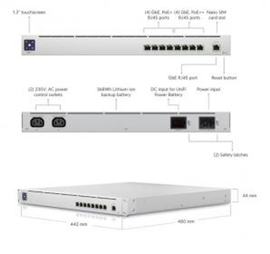 Ubiquiti Ubiquiti UniFi UPS PoE Switch (Mission Critical) - USW-Mission-Critical