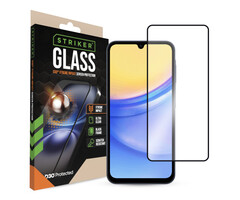 Striker Striker D3O Xtreme Impact Glass Screen Protector - Black Frame - Samsung Galaxy A15 (4G/5G)