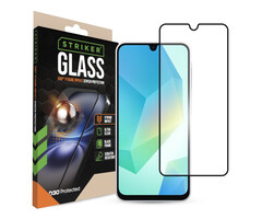 Striker Striker D3O Xtreme Impact Glass Screen Protector - Black Frame - Samsung Galaxy A16 (4G/5G)/A17 (4G/5G)/A18 5G/A26 5G