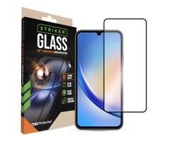 Striker Striker D3O Xtreme Impact Glass Screen Protector - Black Frame - Samsung Galaxy A34 5G