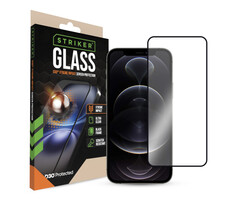 Striker Striker D3O Xtreme Impact Glass Screen Protector - Black Frame - Apple iPhone 12/12 Pro