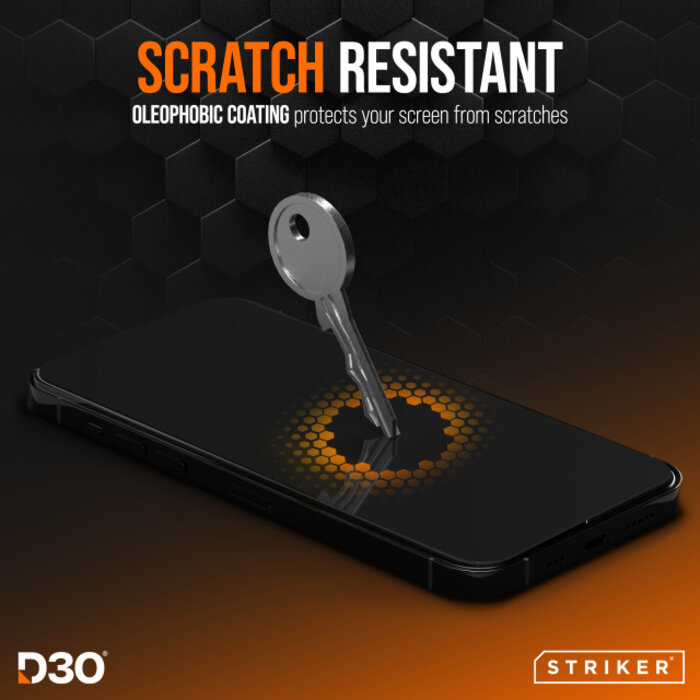 Striker Striker D3O Xtreme Impact Screen Protector - iPhone 14 Pro / 15 / 16