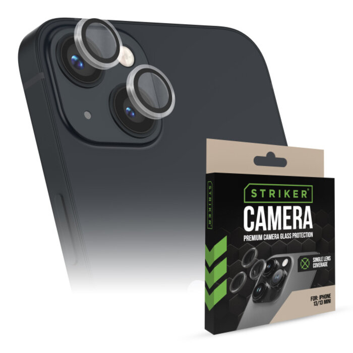 Striker Striker Single Lens Glass Camera Protector - iPhone 13 / 13 Mini - Transparant