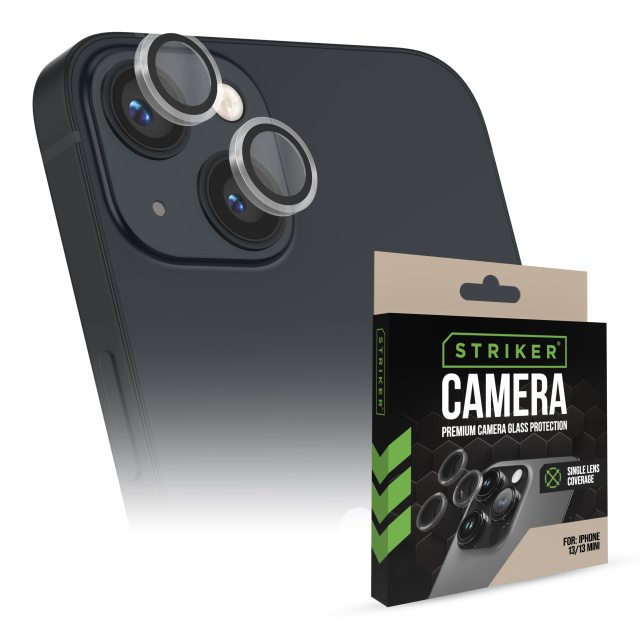 Striker Striker Single Lens Glass Camera Protector - iPhone 13 / 13 Mini - Transparant