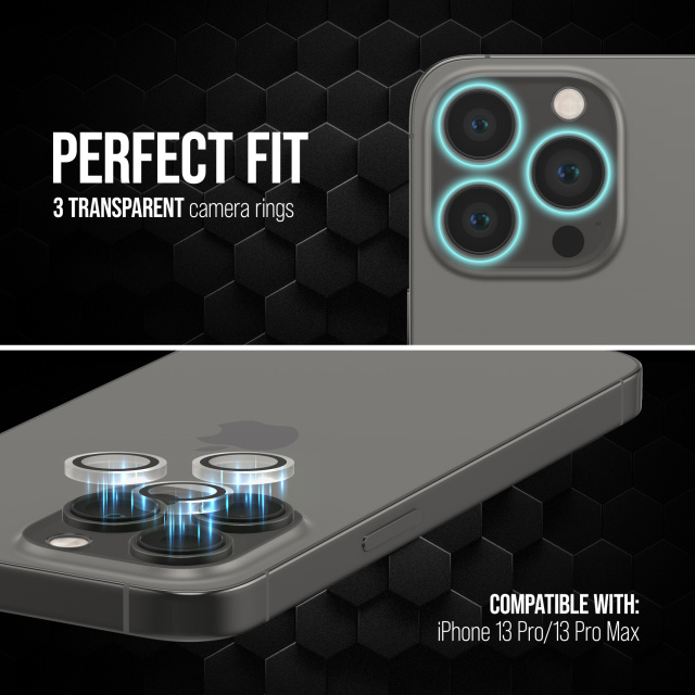 Striker Striker Single Lens Glass Camera Protector - iPhone 13 Pro / 13 Pro Max