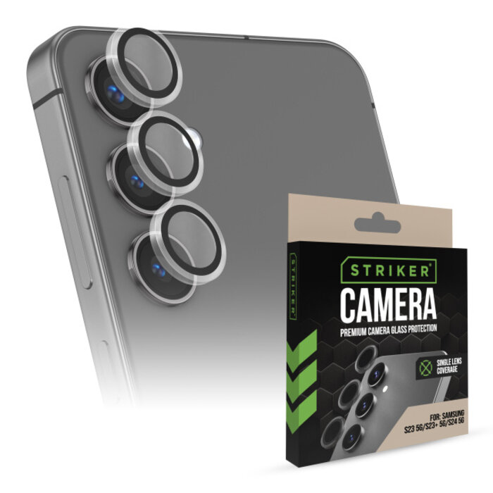 Striker Striker Single Lens Glass Camera Protector Samsung Galaxy S23 / S23+ / S24 5G