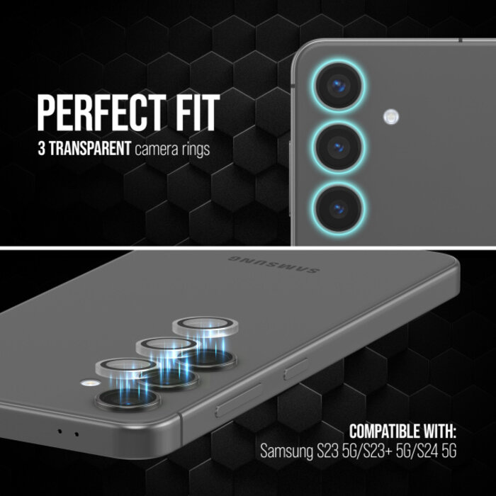 Striker Striker Single Lens Glass Camera Protector Samsung Galaxy S23 / S23+ / S24 5G