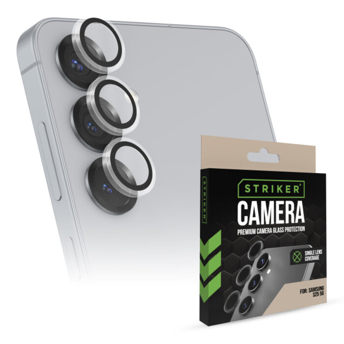 Striker Striker Single Lens Glass Camera Protector Transparant - Samsung Galaxy S25 5G