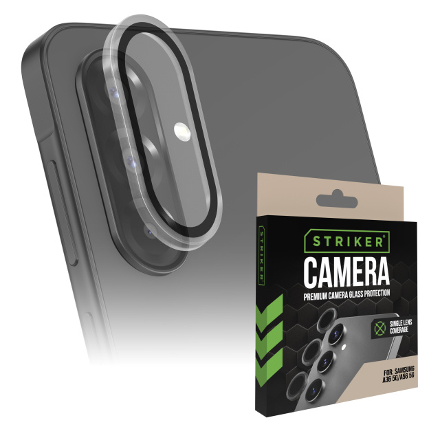 Striker Striker Single Lens Glass Camera Protector Samsung Galaxy A36 5G / A56 5G