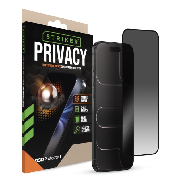 Striker Striker D3O Xtreme Impact Privacy Glass - Apple iPhone Air