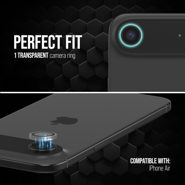 Striker Striker Single Lens Glass Camera Protector - Apple iPhone Air - Transparant