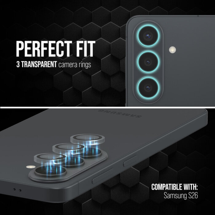 Striker Striker Single Lens Glass Camera Protector voor Samsung Galaxy S26 5G