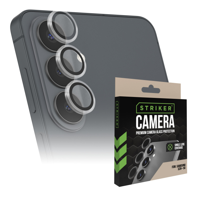 Striker Striker Single Lens Camera Protector voor Samsung Galaxy S26+ 5G - Transparant