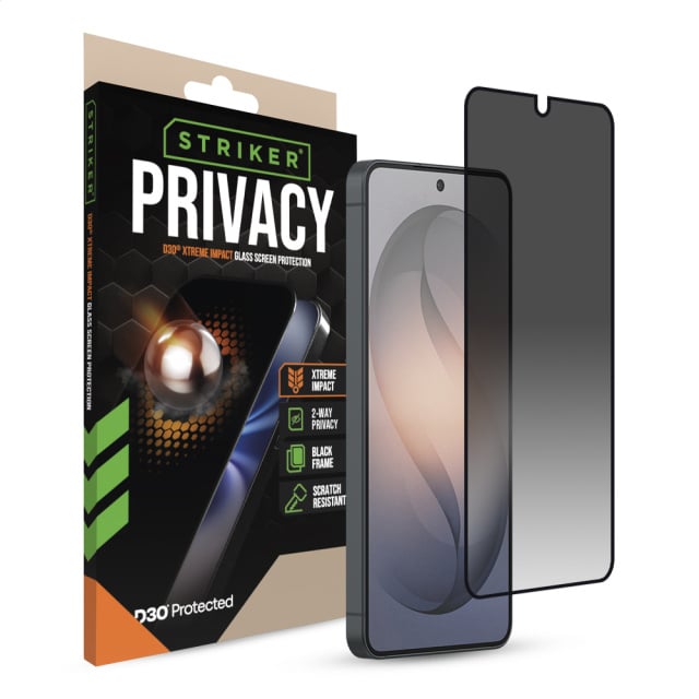 Striker Striker D3O Xtreme Impact Privacy Glass Screen Protector - Samsung Galaxy S26+