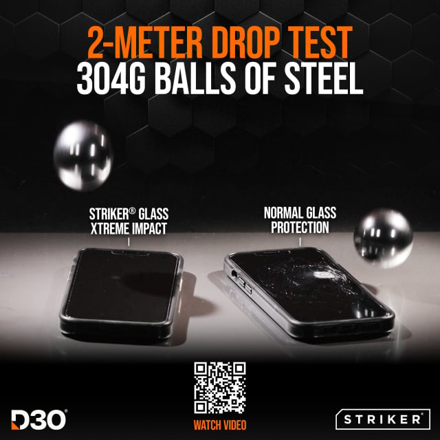 Striker Striker D3O Xtreme Impact Privacy Glass Screen Protector - Samsung Galaxy S26+