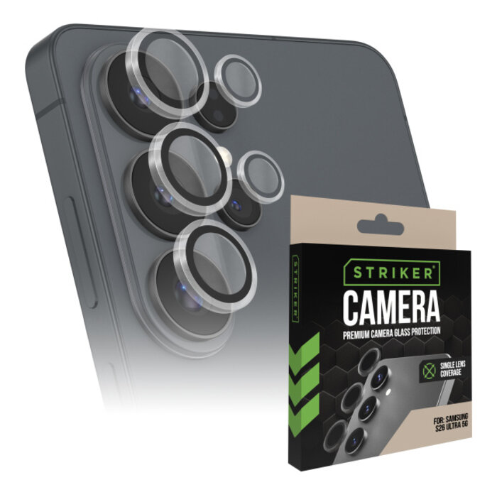 Striker Striker Single Lens Camera Protector voor Samsung Galaxy S26 Ultra - Transparant