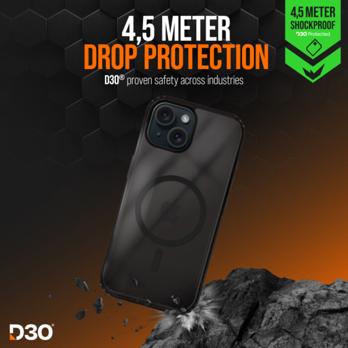 Striker Striker X-Core D3O Xtreme Impact Mag Case Zwart - iPhone 13 / 14 / 15