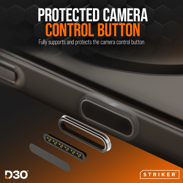 Striker Striker X-Core D3O Xtreme Impact Mag Case - iPhone 16e/17e - Zwart