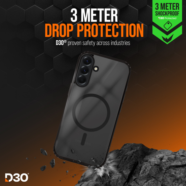 Striker Striker X-Core D3O Xtreme Impact Mag Case Zwart - Samsung A36 5G / A56 5G