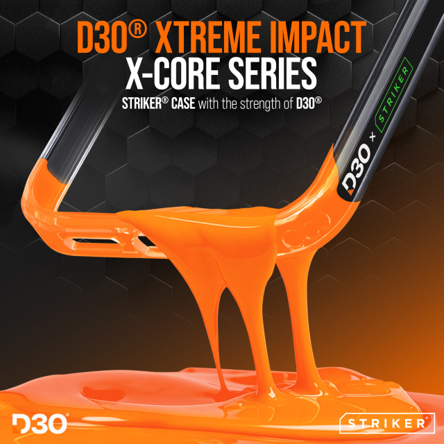 Striker Striker X-Core D3O Xtreme Impact Mag Case PRO iPhone 16 Pro Clear