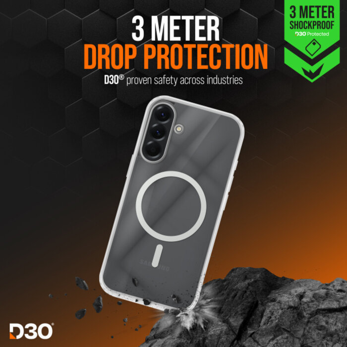 Striker Striker X-Core D3O Xtreme Impact Mag Case Clear - Samsung A36 5G / A56 5G