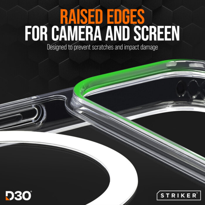 Striker Striker X-Core D3O Xtreme Impact Mag Case Clear voor Samsung S25 Ultra 5G