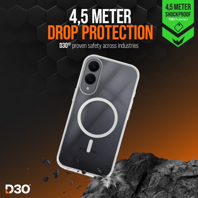 Striker Striker X-Core D3O Xtreme Impact Mag Case Clear - Samsung Galaxy S25 Edge 5G