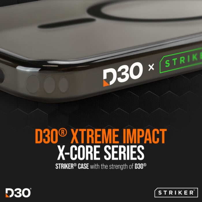 Striker Striker X-Core D3O Xtreme Impact Mag Case PRO - iPhone 17/18 Pro Max - Zwart