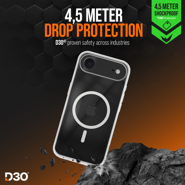 Striker Striker X-Core D3O Xtreme Impact Mag Case PRO Clear - Apple iPhone Air