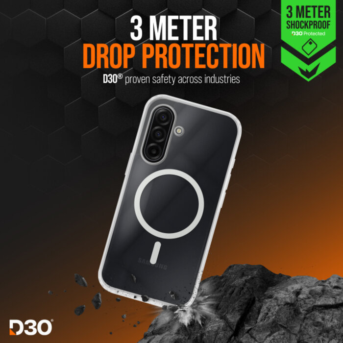 Striker Striker X-Core D3O Xtreme Impact Mag Case Clear Samsung A17/A18 5G