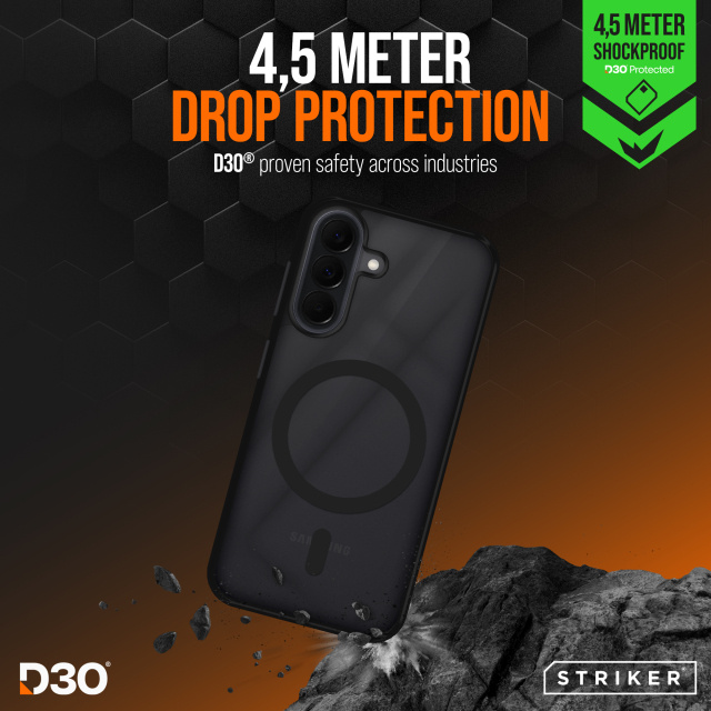 Striker Striker X-Core D3O Impact Mag Case Samsung Galaxy A27 5G - Zwart