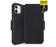 ITSKINS ITSKINS Level 2 HybridFolio Leather for Apple iPhone 12 Mini Pure Black