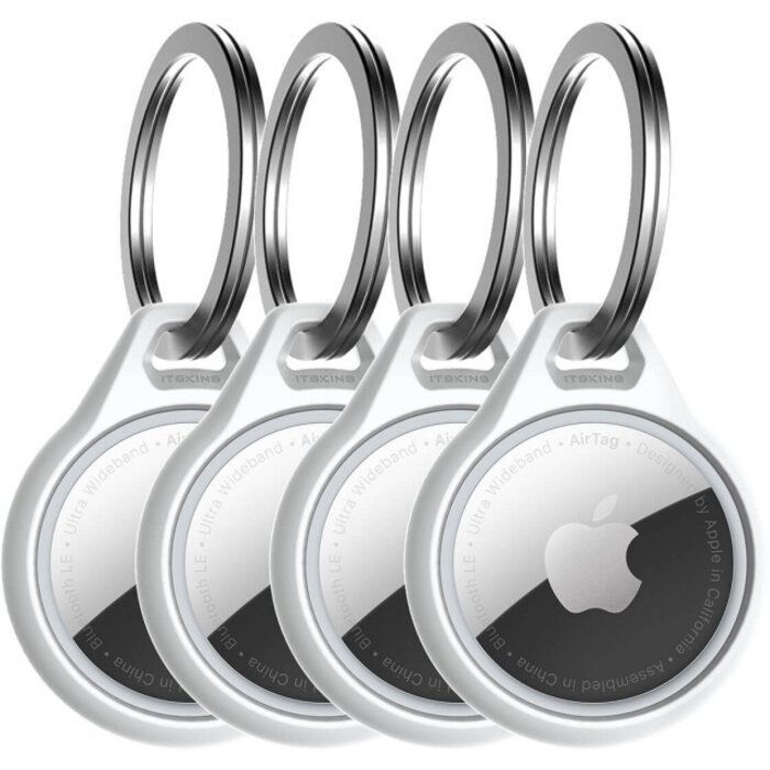 ITSKINS ITSKINS Level 2 AirCover Solid for Apple Airtag White (4-Pack)
