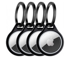 ITSKINS ITSKINS Level 2 AirCover Solid for Apple Airtag Black (4-Pack)