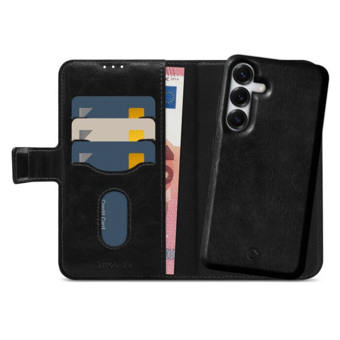 Mobilize Mobilize 2in1 Magsafe Compatible Gelly Wallet Case Samsung Galaxy S25 5G Black