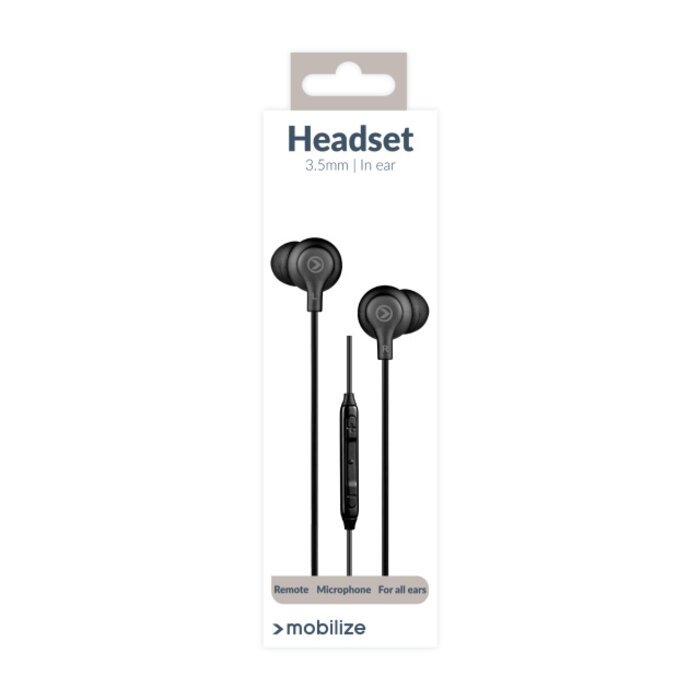Mobilize Mobilize In-ear Stereo Headset with Remote 3.5mm Black