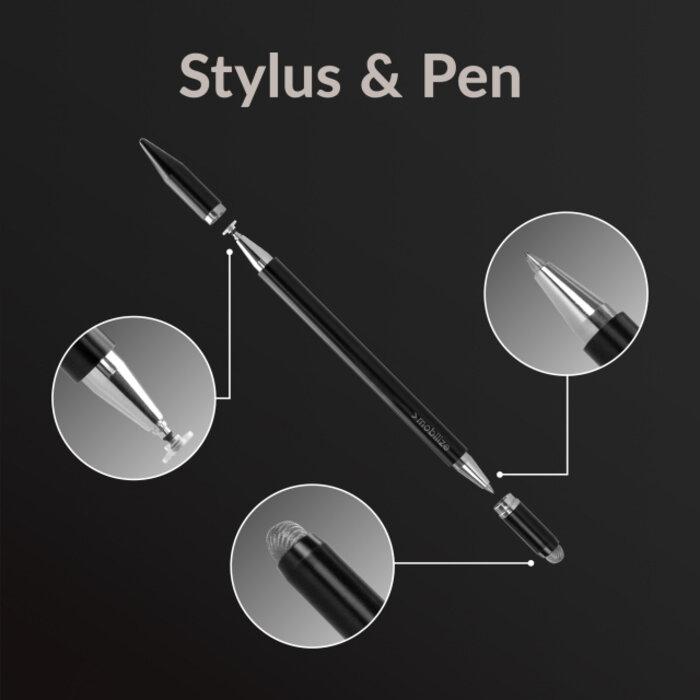 Mobilize Mobilize High Sensitive 2in1 Capacitive Stylus Pen Black