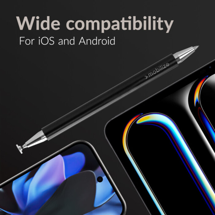 Mobilize Mobilize High Sensitive 2in1 Capacitive Stylus Pen Black