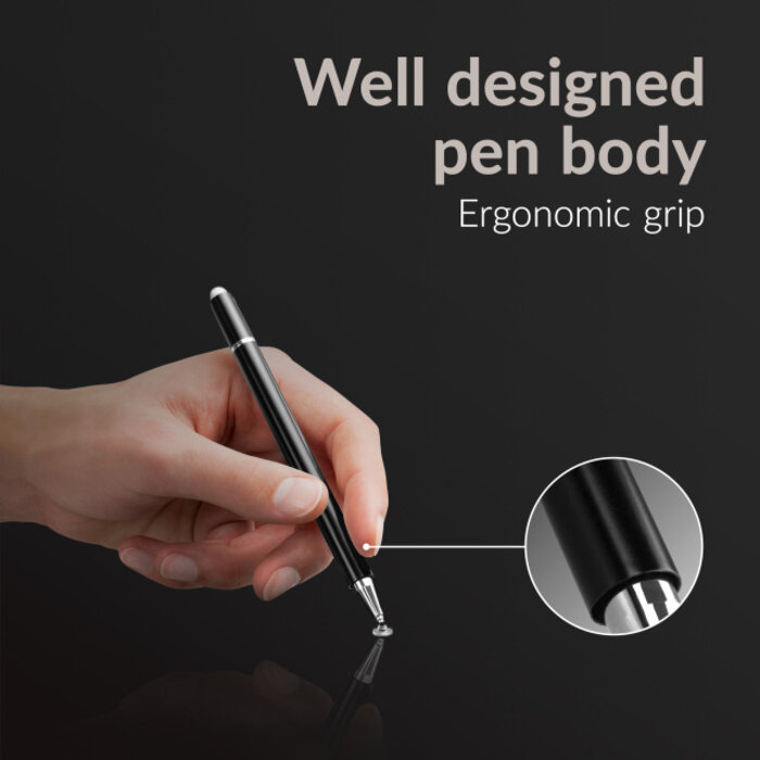 Mobilize Mobilize High Sensitive 2in1 Capacitive Stylus Pen Black
