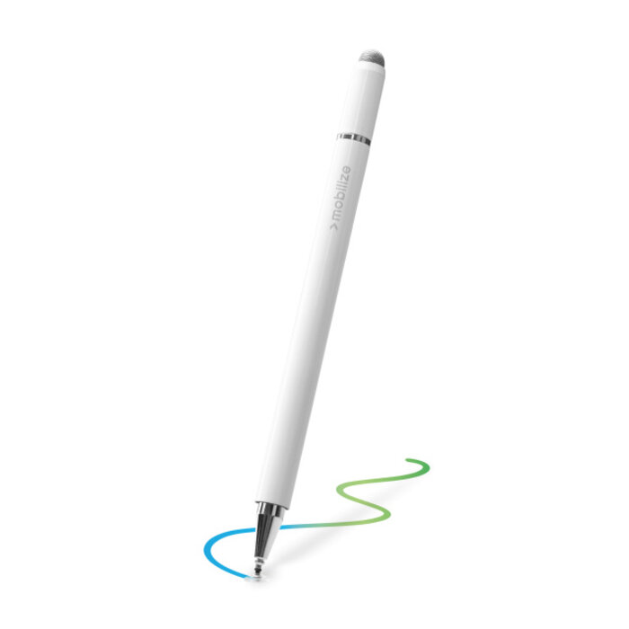 Mobilize Mobilize High Sensitive 2in1 Capacitive Stylus Pen White