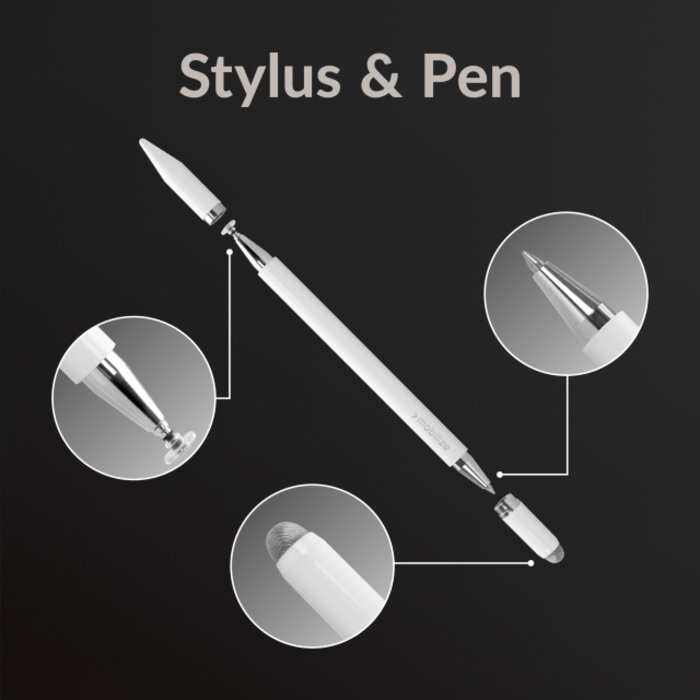 Mobilize Mobilize High Sensitive 2in1 Capacitive Stylus Pen White