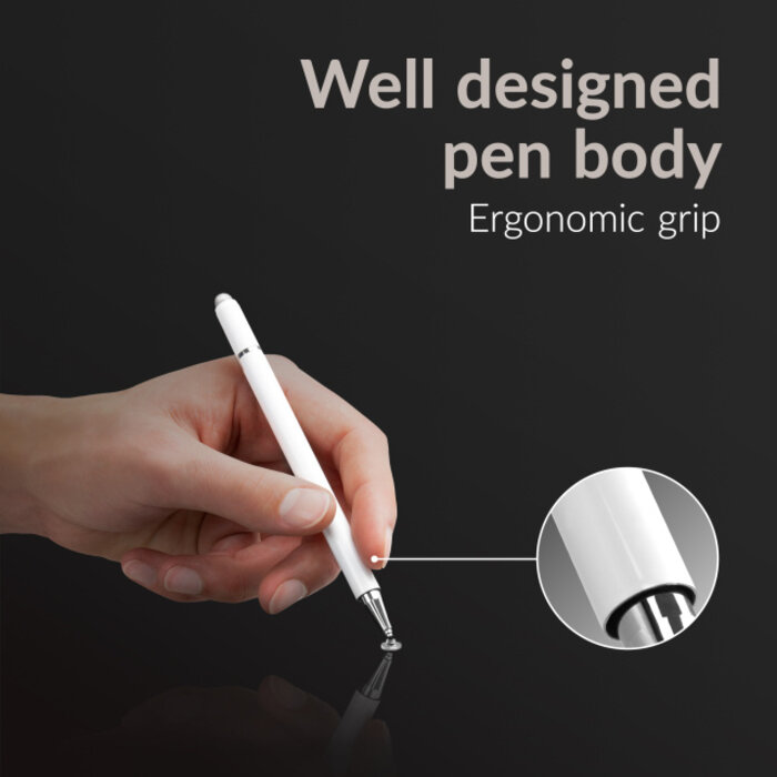 Mobilize Mobilize High Sensitive 2in1 Capacitive Stylus Pen White