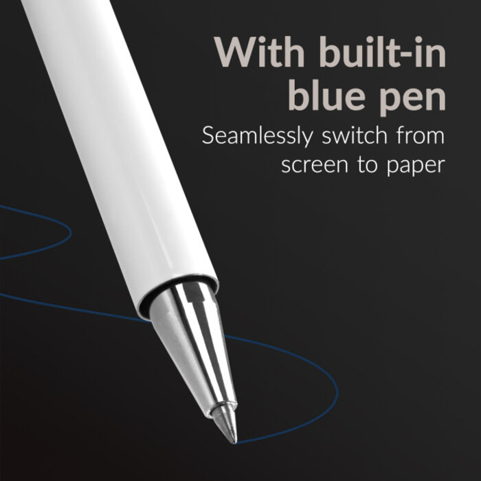 Mobilize Mobilize High Sensitive 2in1 Capacitive Stylus Pen White
