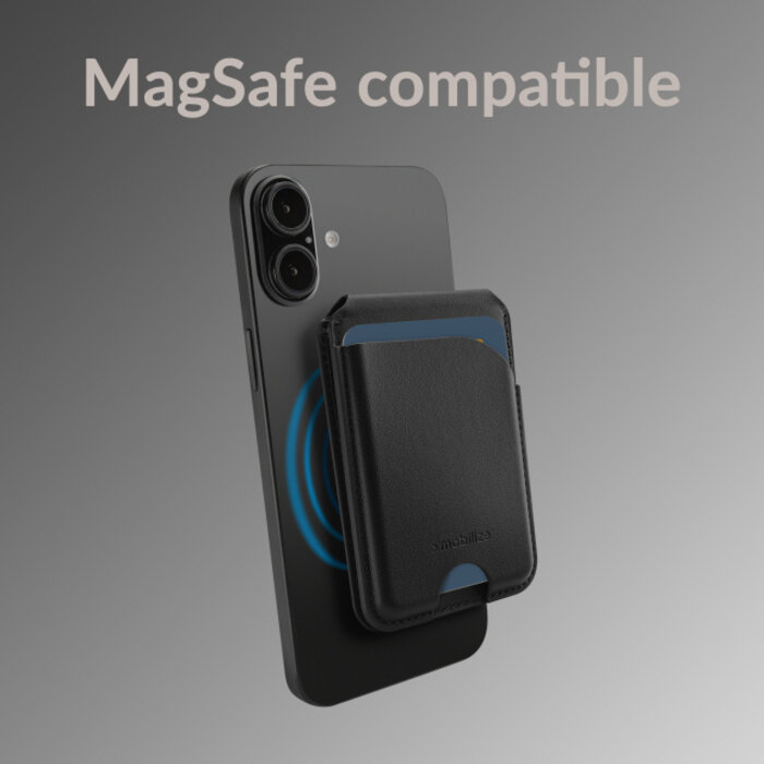Mobilize Mobilize MagSafe Compatible Magnet Card Holder with Stand Function Black
