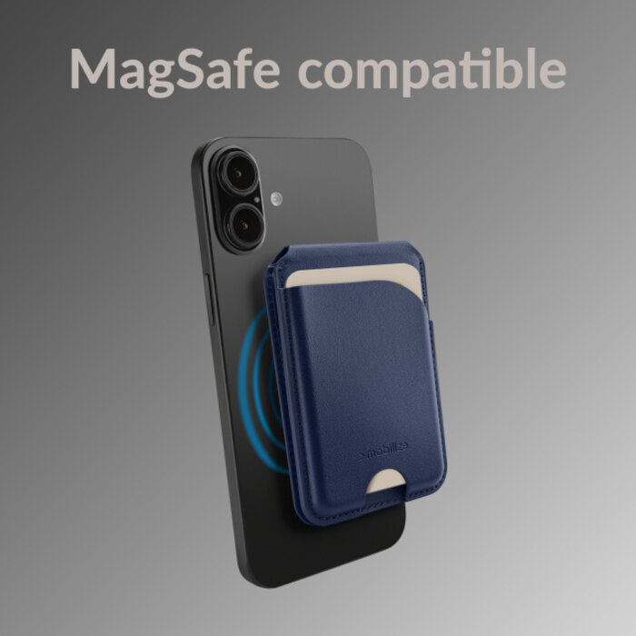 Mobilize Mobilize MagSafe Compatible Magnet Card Holder with Stand Function Blue