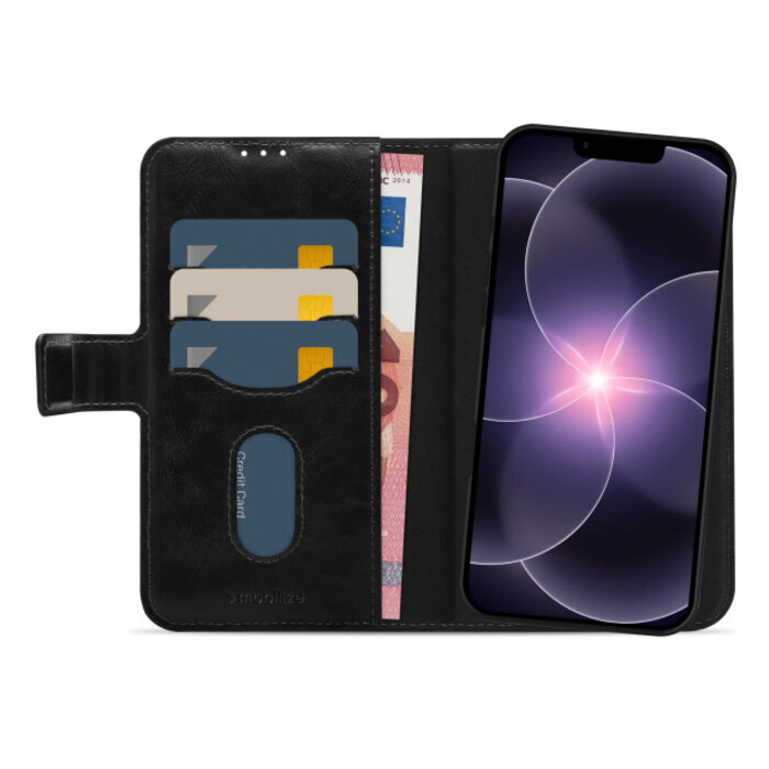 Mobilize Mobilize 2in1 Magsafe Compatible Gelly Wallet Case Apple iPhone 16e/17e Black