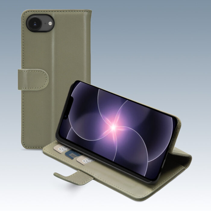 Mobilize Mobilize Premium Gelly Wallet Book Case Apple iPhone 16e/17e Green