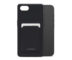 Mobilize Mobilize Rubber Gelly Card Case Apple iPhone 16e/17e Matt Black