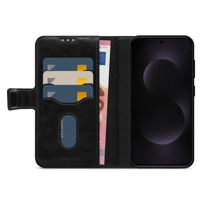 Mobilize Mobilize 2in1 Magsafe Compatible Gelly Wallet Case Samsung Galaxy S25 Edge 5G Black